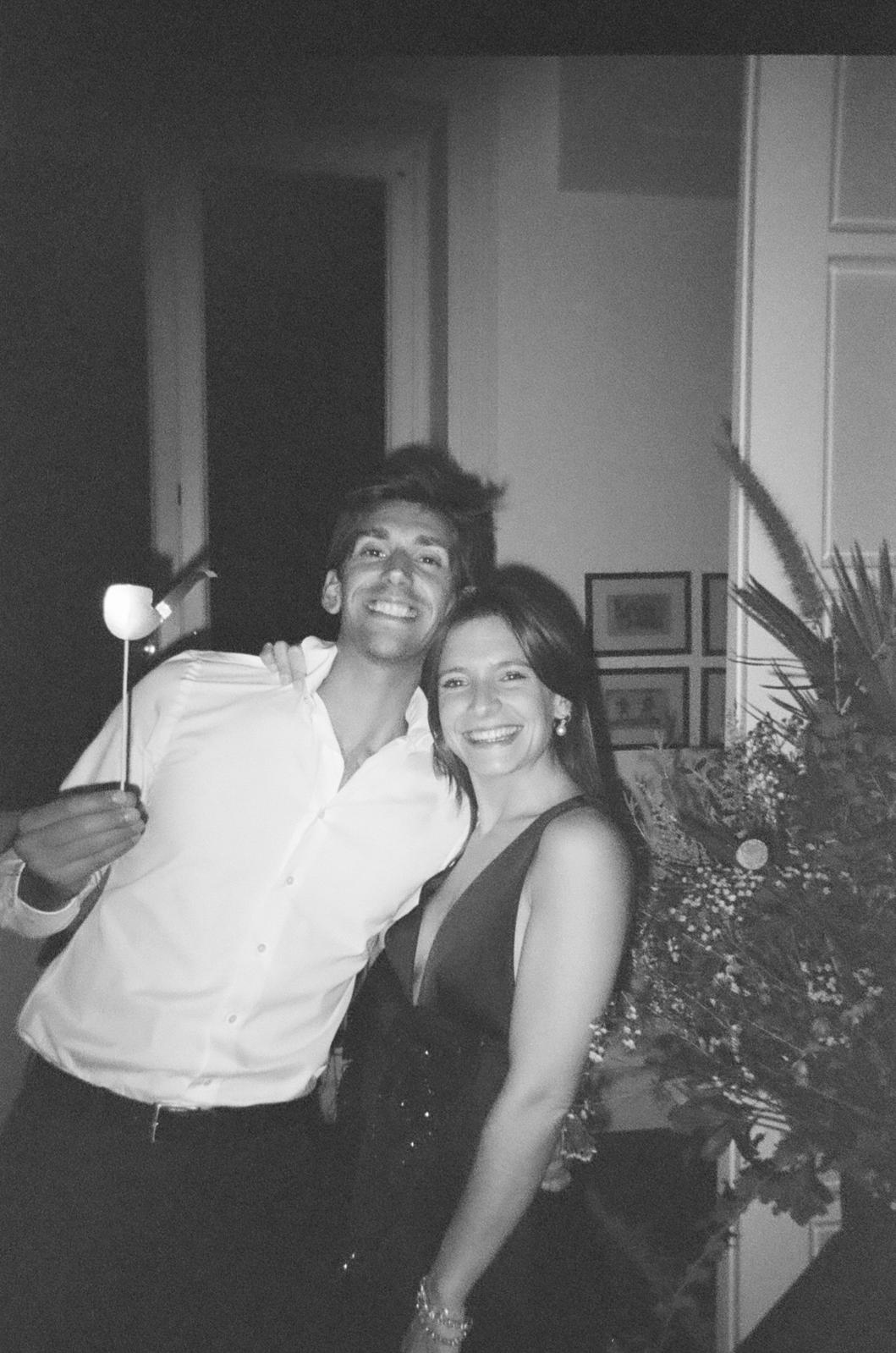 Giulia and Juan celebrating together