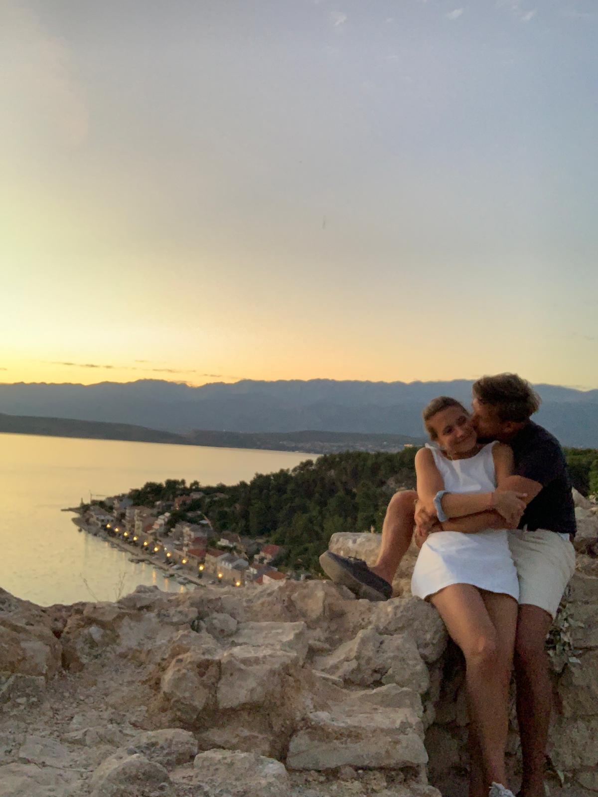 Giulia and Juan on their first trip together in Croatia